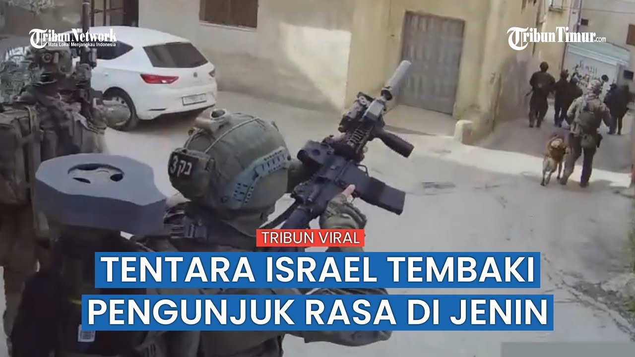 Rekaman Pertempuran Sengit Militer Israel di Kawasan Pengungsi Jenin