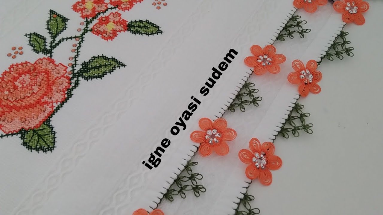 Mutfak Havlusuna , Hürrem Boncuğuyla , İğne Oyası Keloğlan Modeli Yapımı