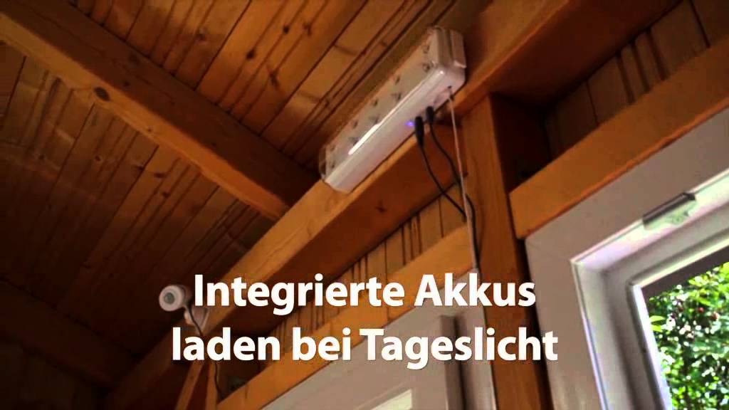 Solar LED-Lichtsystem mit Bewegungsmelder - Wohnlicht.com