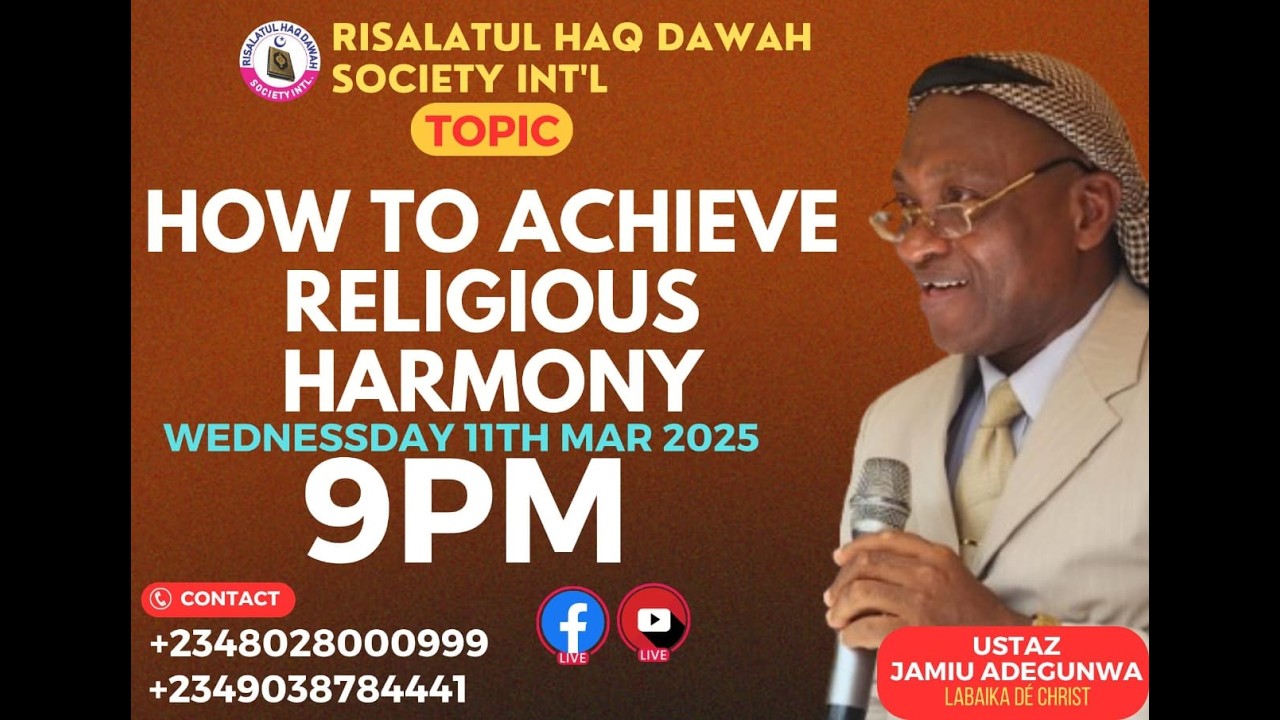 USTAZJAMIU/ HOW TO ACHIEVE RELIGIOUS HARMONY