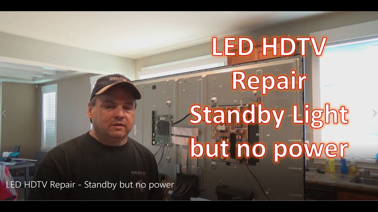 Ремонт LED HDTV — горит индикатор ожидания, но питание не включается