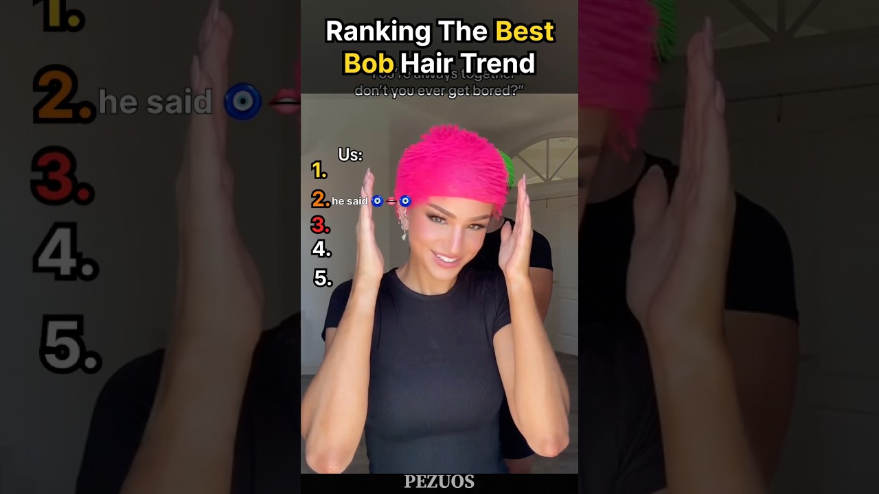 Ranking The Best Bob Hair Trend #shortsviral #hairtrend