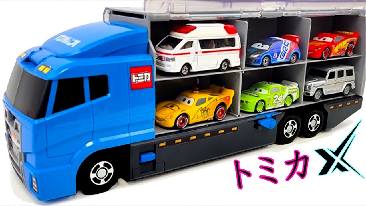 トミカ☆世界の高級な車のミニカーを開封してコンボイへ収納！ホンダ スプランキもある☆Tomica 