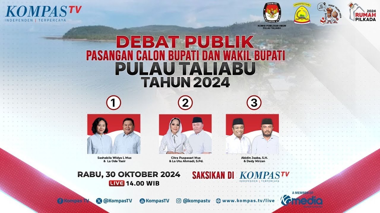 🔴LIVE - DEBAT PUBLIK CALON BUPATI DAN WAKIL BUPATI PULAU TALIABU TAHUN 2024