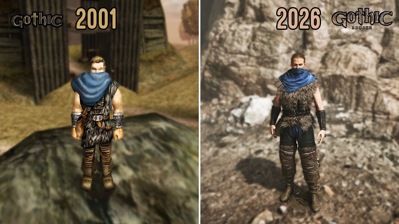 These Armors Are 25 YEARS APART - Gothic 1 Remake vs Original Comparison