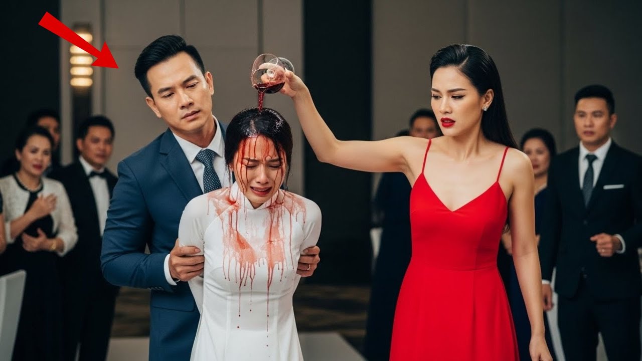 Chồng Giữ Tay Để Tiểu Tam Đổ Rượu Lên Đầu Vợ Ngay Tiệc Tất Niên, 5 Phút Sau Chị Gái Vợ Giám Đốc Công