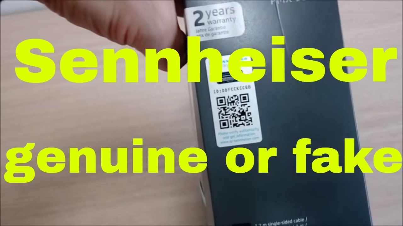 How to check my Sennheiser is genuine or fake counterfeit using Sennheiser Authentication Page