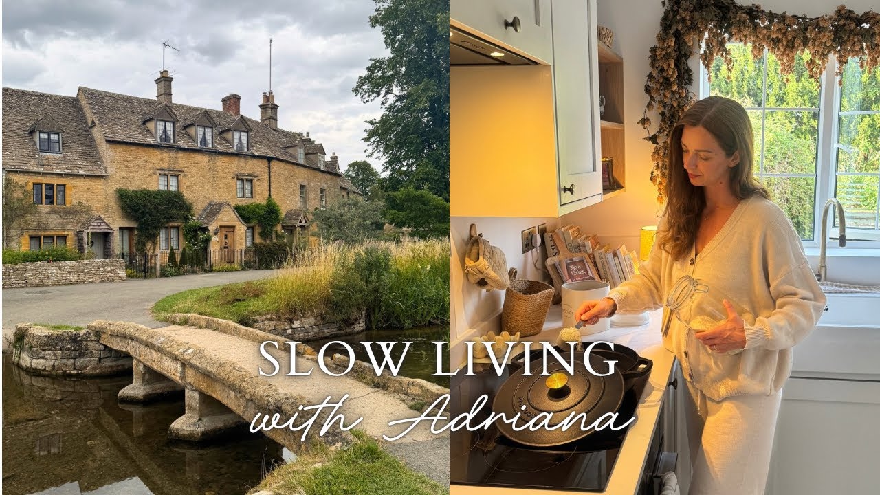 Slow Living in the English Countryside Silent Vlog | The Cotswolds, Cosy Baking, Cooking  & Writing