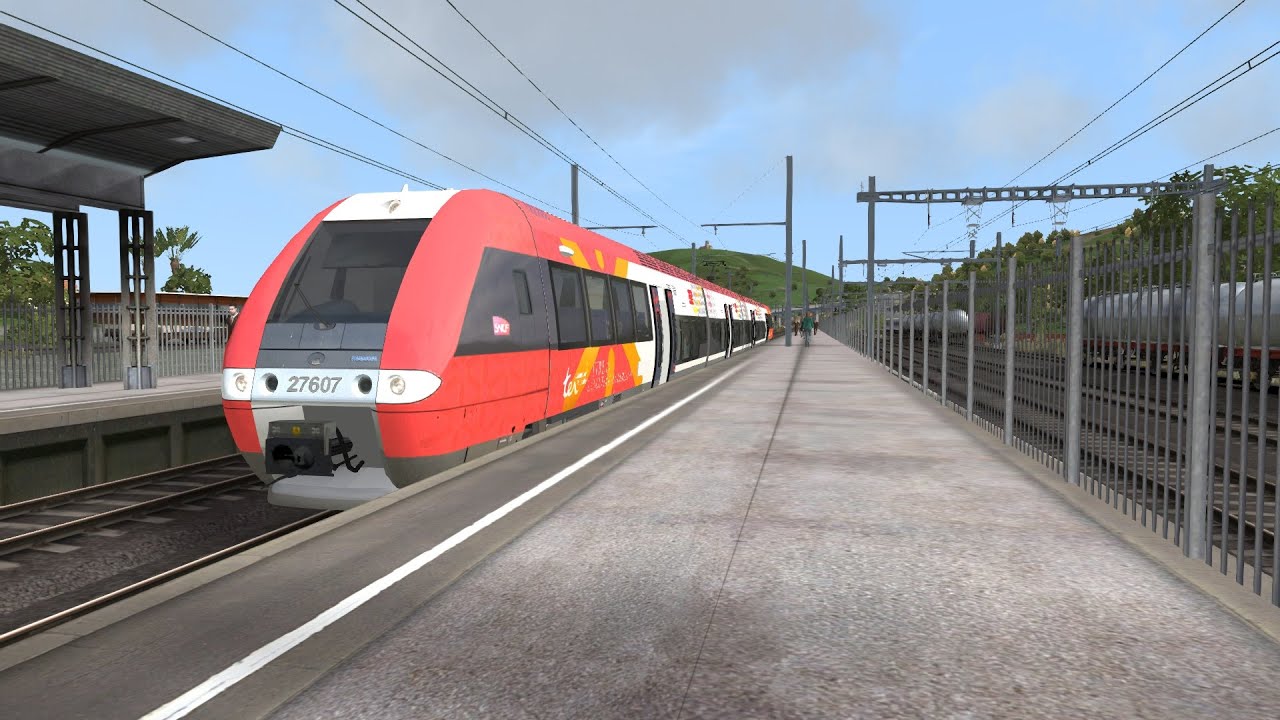 Train Simulator - En AGC de Cerbère à Perpignan