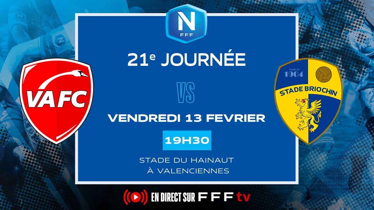 J21 I Valenciennes FC vs Stade Briochin en replay I National FFF 2025-2026
