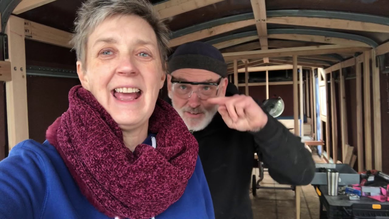 Framing Interior Walls - Vlog 68 School Bus Conversion