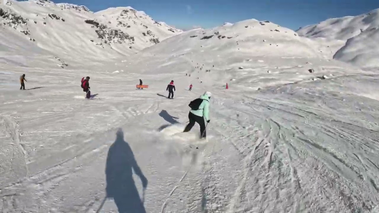 Val thorens to Méribel ( Lac de la chambre ) blue