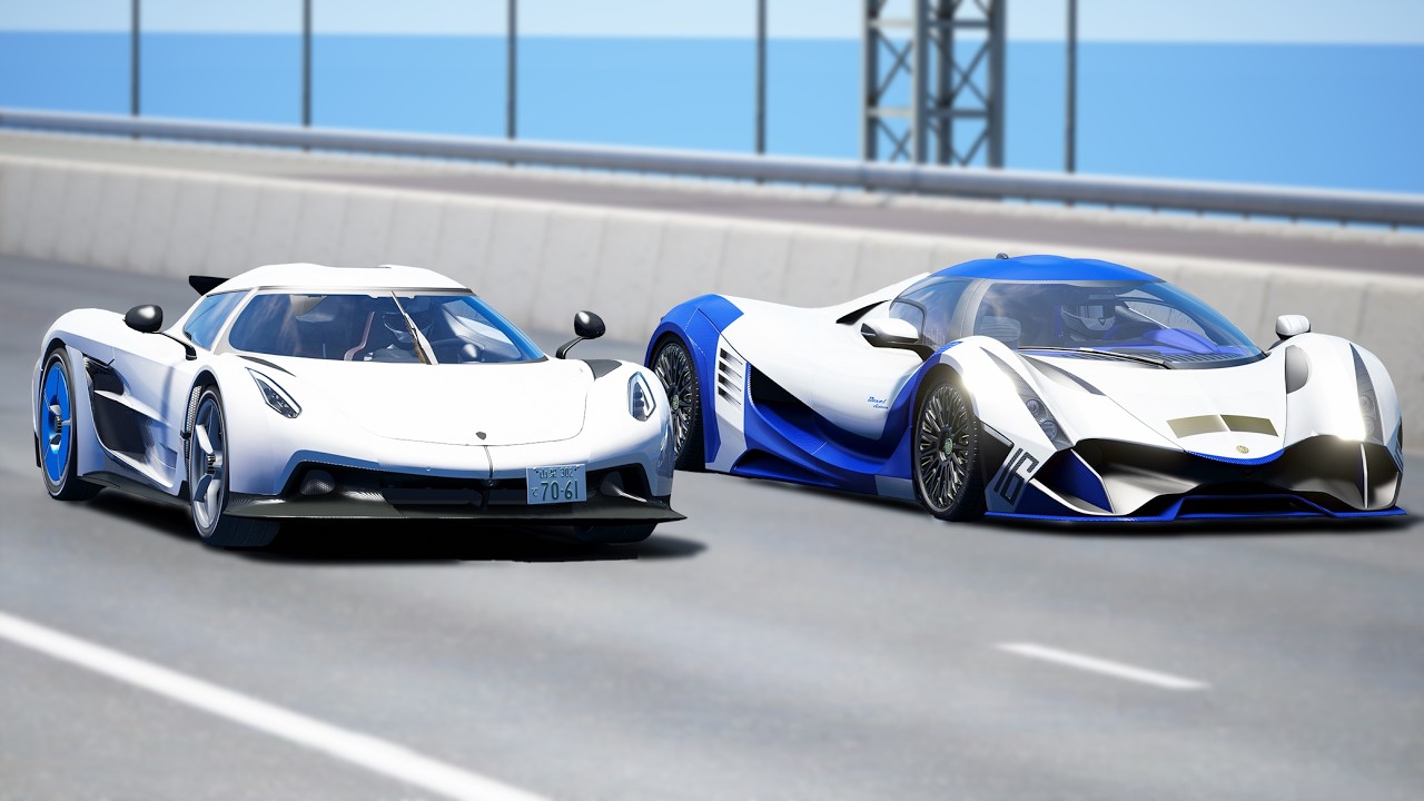 10,000 HP!!! Koenigsegg Jesko Absolut vs 2025 Devel Sixteen | DRAG & TRACK RACE