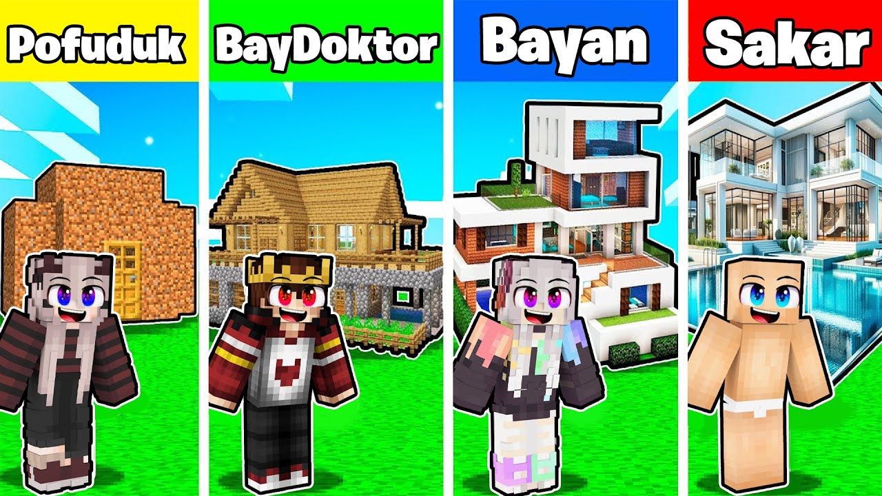 NOOB VS PRO YAPI KAPIŞMALARI - Minecraft