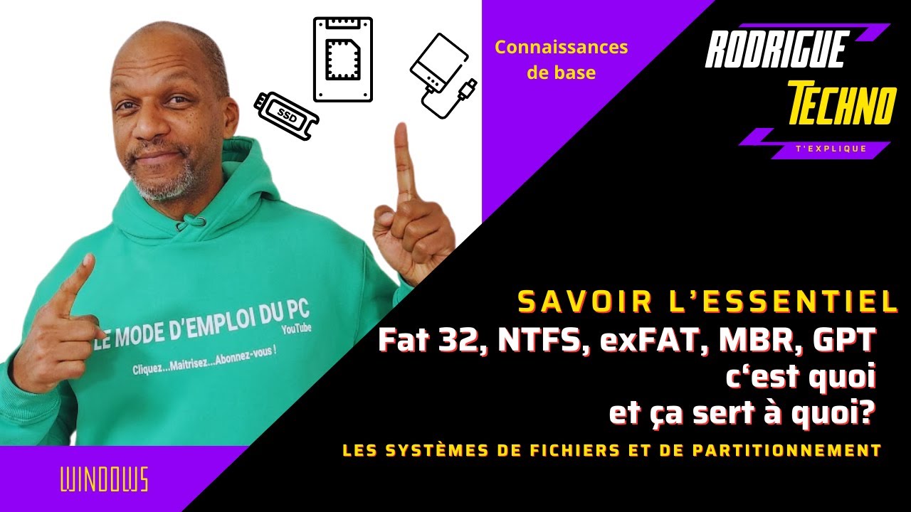 Comment choisir entre FAT 32, NTFS ou exFAT et MBR ou GPT ?