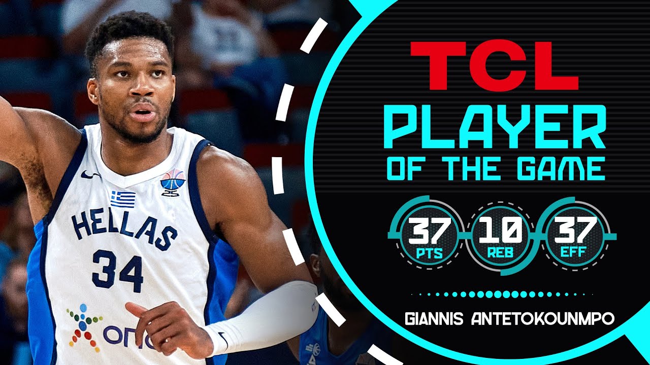 Giannis Antetokounmpo (37 PTS) carries GRE 🇬🇷 past ISR for #EuroBasket 2025 Quarter-Finals ticket!