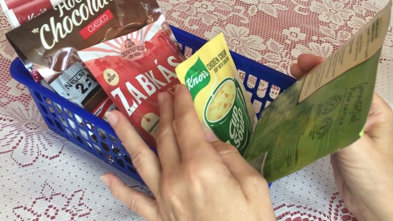 Magyar ASMR - Matatás, csörgés zacskós termékekkel - suttogás❤️
