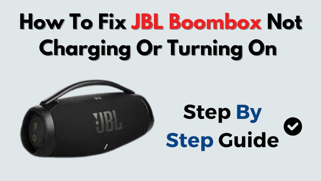 How to Fix JBL Boombox Not Charging or Turning On &ndash; Power, Reset & Battery Troubleshooting