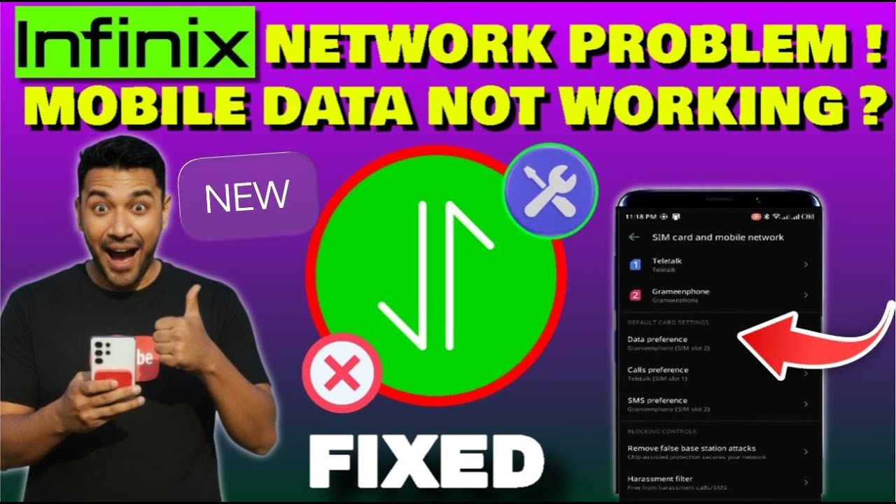 How To Fix Infinix Network Problem || Mobile Data Not Working In Infinix Android Phone
