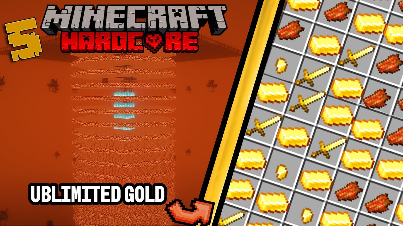 I Built the MOST POWERFUL Gold Farm in Minecraft Hardcore #5
