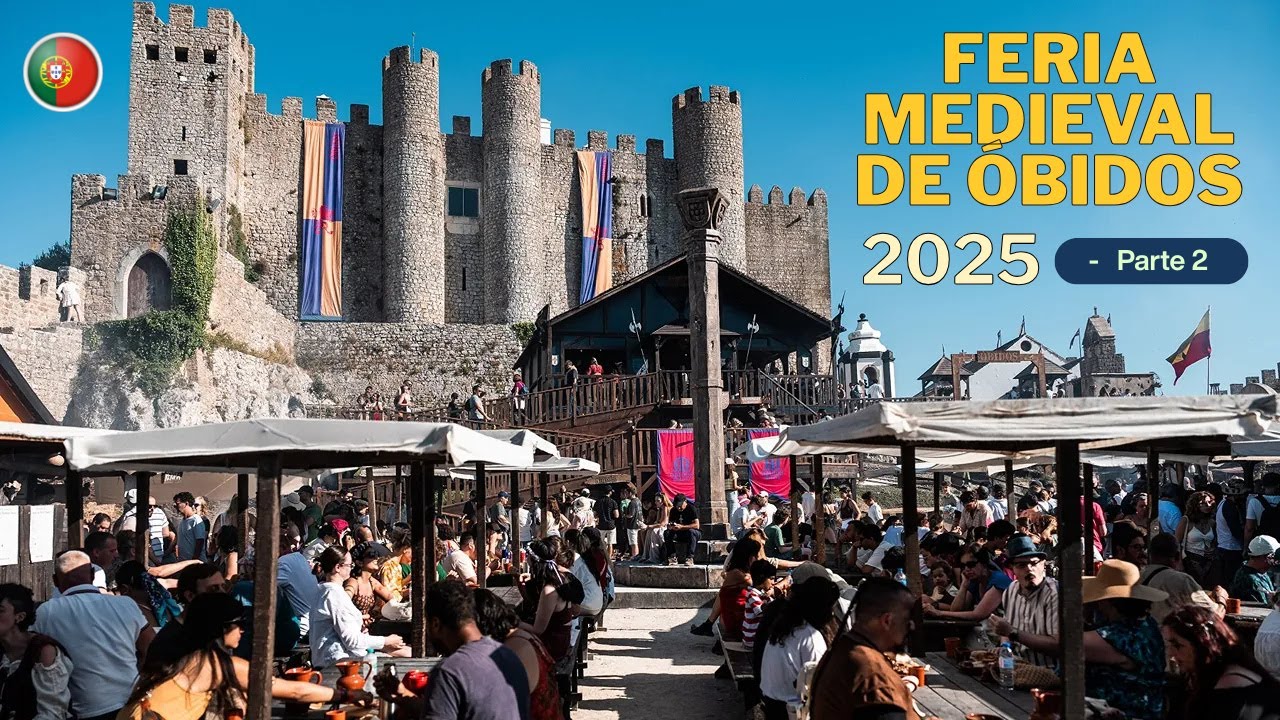 Comida Medieval en Óbidos 2025 | Sabores y curiosidades del Mercado Medieva