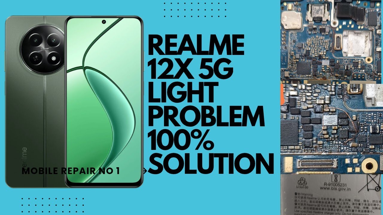 Realme 12x 5G light problem solution || Realme 12  5G 12x C65 Display Solution 🔥| Display jumper   