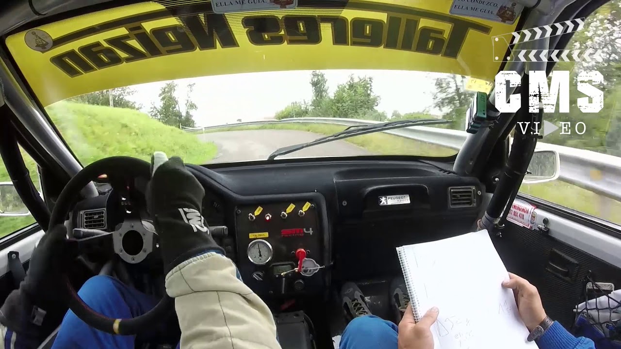 [ON BOARD] Diego Losa - Ivan Misiego | Peugeot 106 s16 I Rallysprint de Carbayin 2017 I CMSVideo