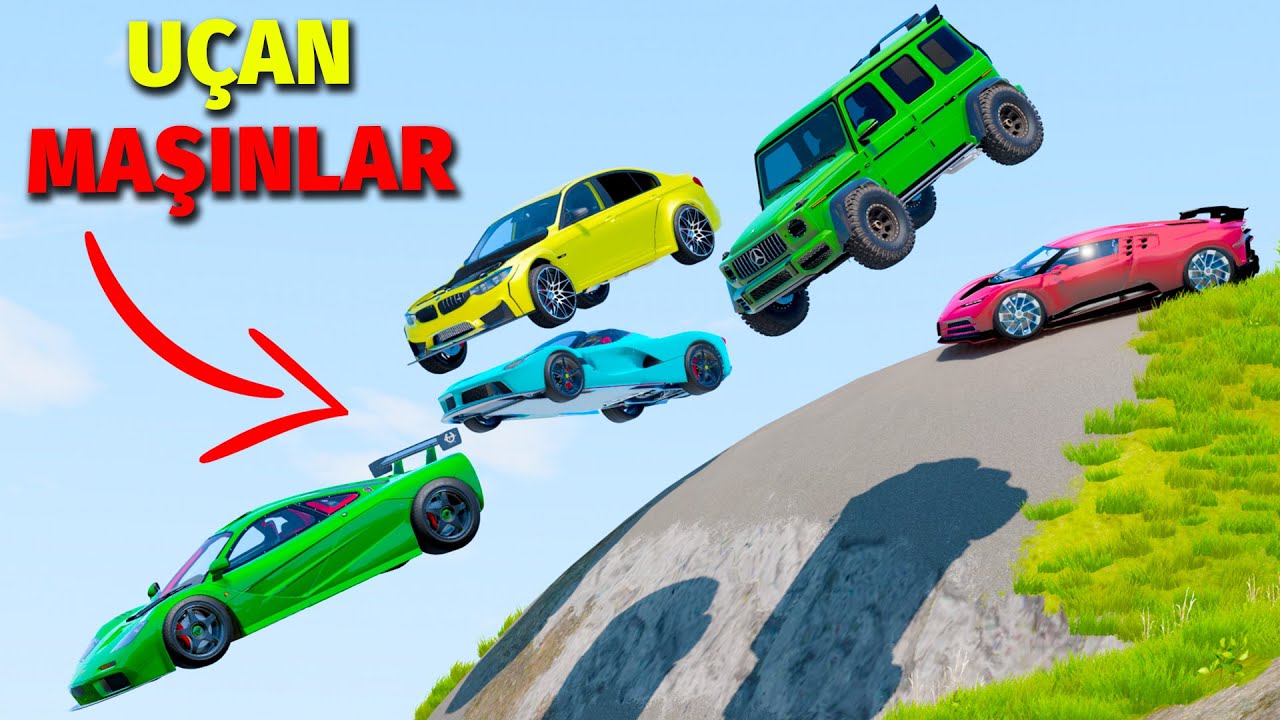 G&ouml;ydə U&ccedil;an Maşınlar - &Ccedil;eşqa, G63 Qalik, F10, McLaren ,RR Sport, Pajero BeamNG.Drive #sahmarehmedov