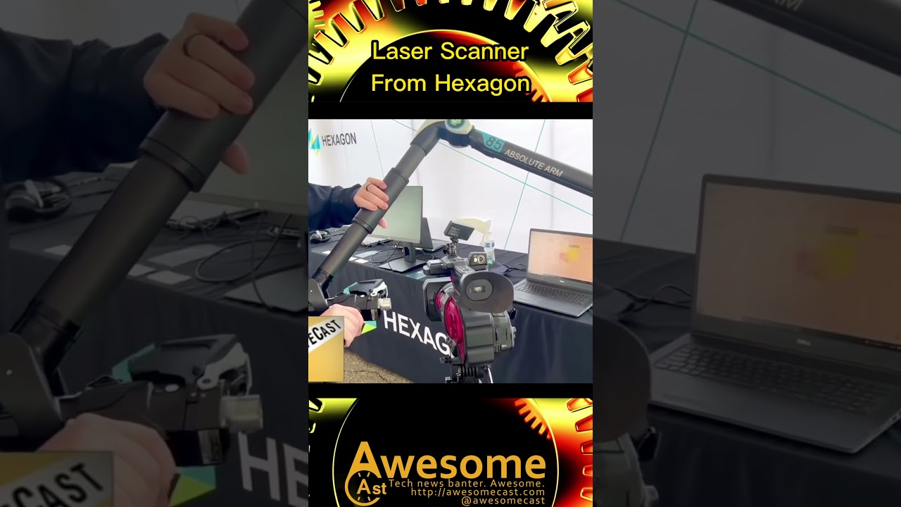 3D Laser Scanner from @HexagonAB #3dprinting #automotive #industrial #3dscanning #facescan