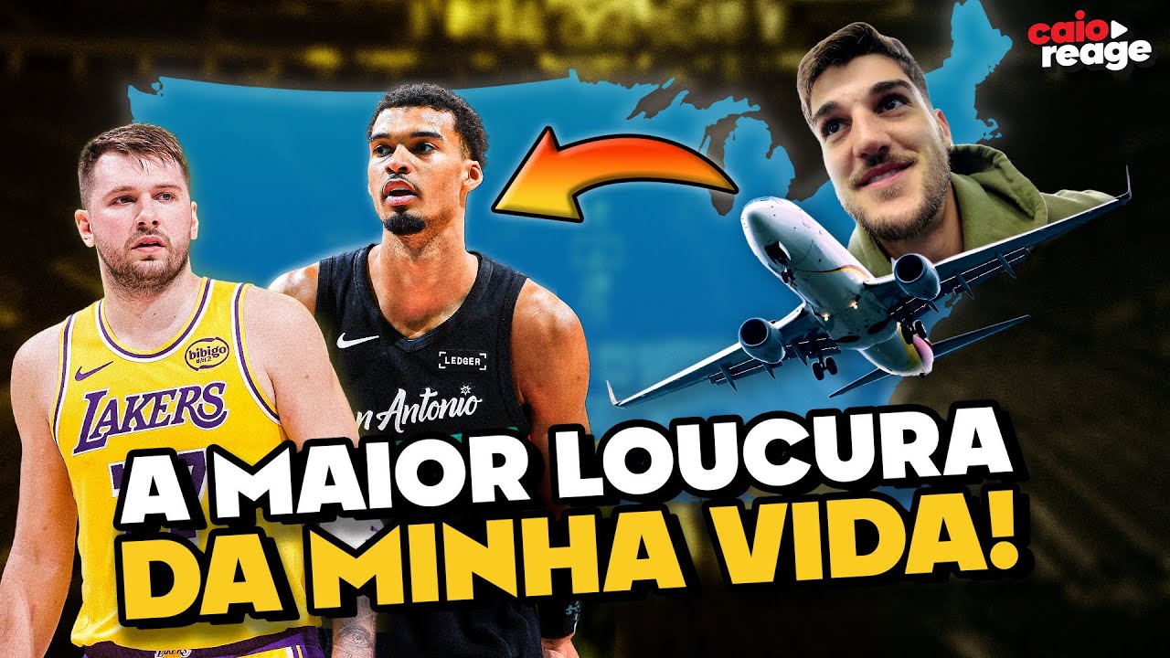 FIZ UMA LOUCURA PARA VER WEMBY x DONCIC - Caio Reage (vlog)
