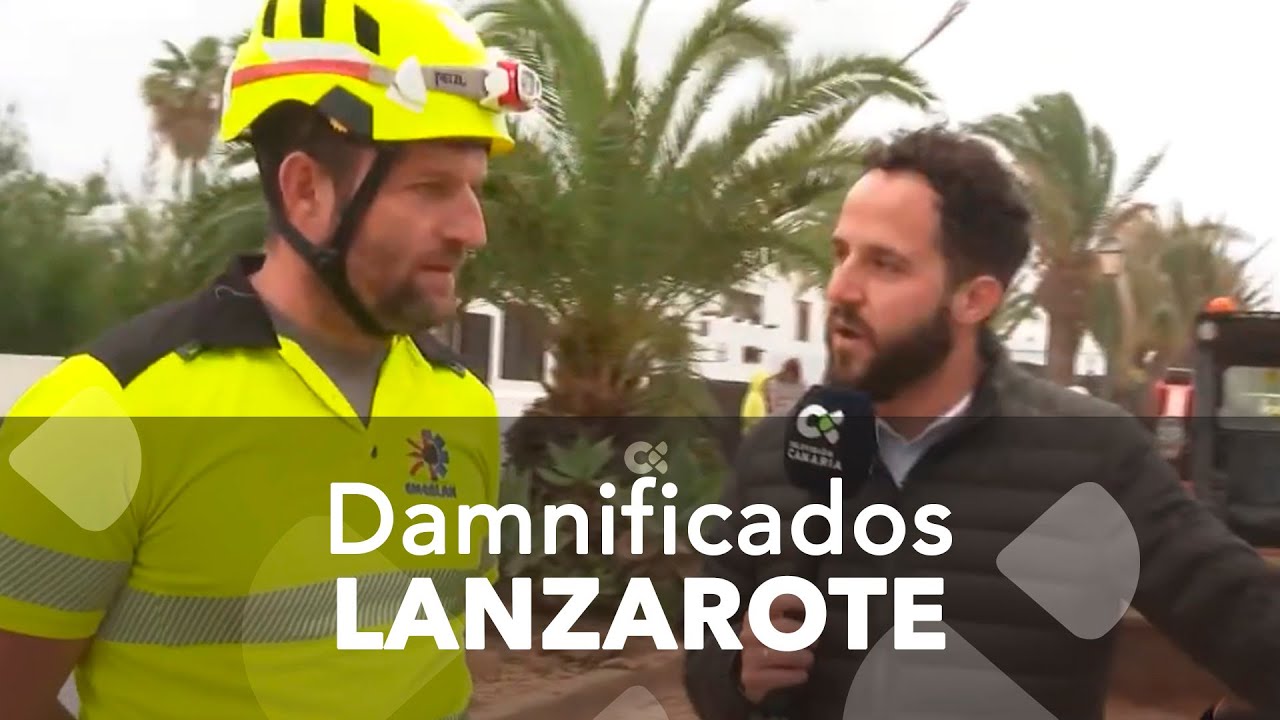 Damnificados en Lanzarote