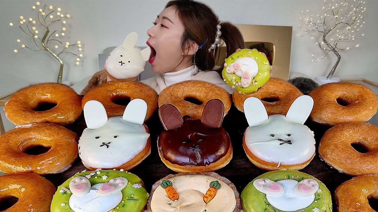 ASMR 크리스피도넛 15개만 먹을게요 :) 15 crispy donuts MUKBANG