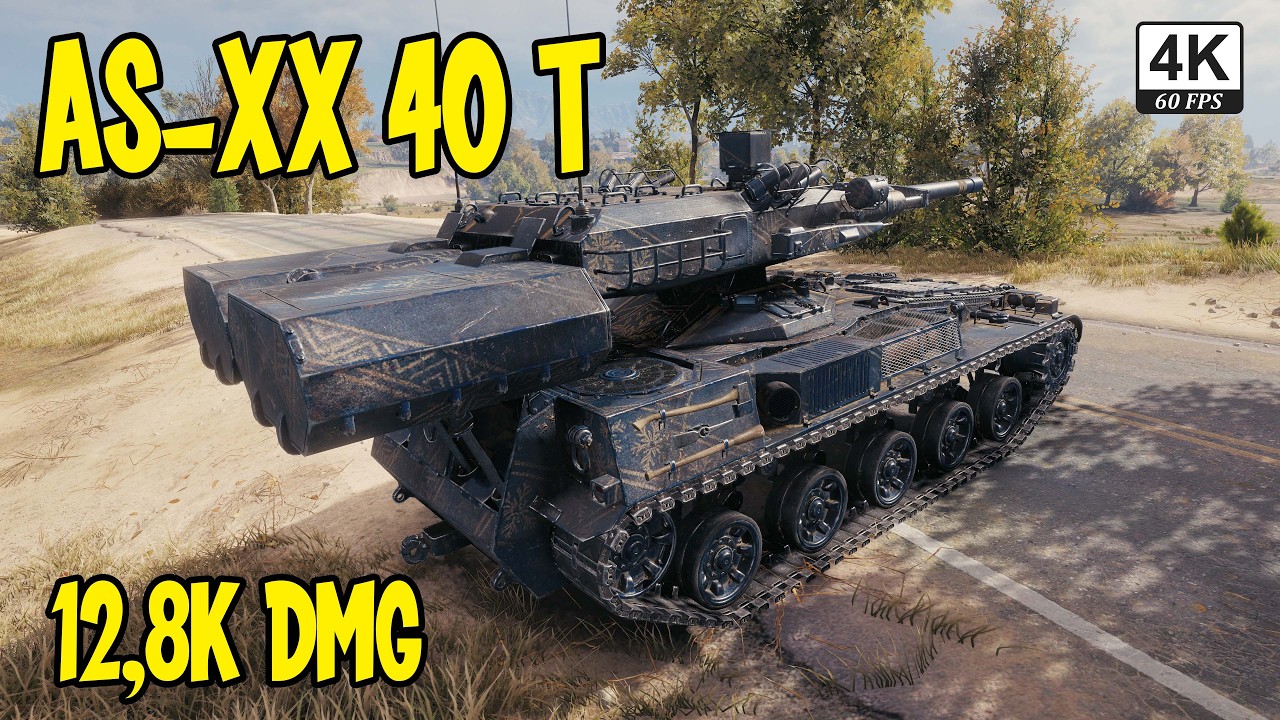 World Of Tanks AS XX 40 t  12,8K Damage and insane 5vs1 WOT