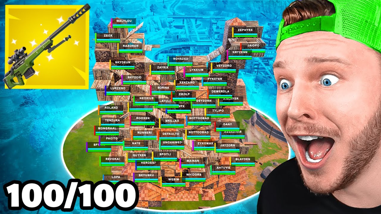 J'ai Organis&eacute; un Tournoi Uniquement au Sniper sur Fortnite !