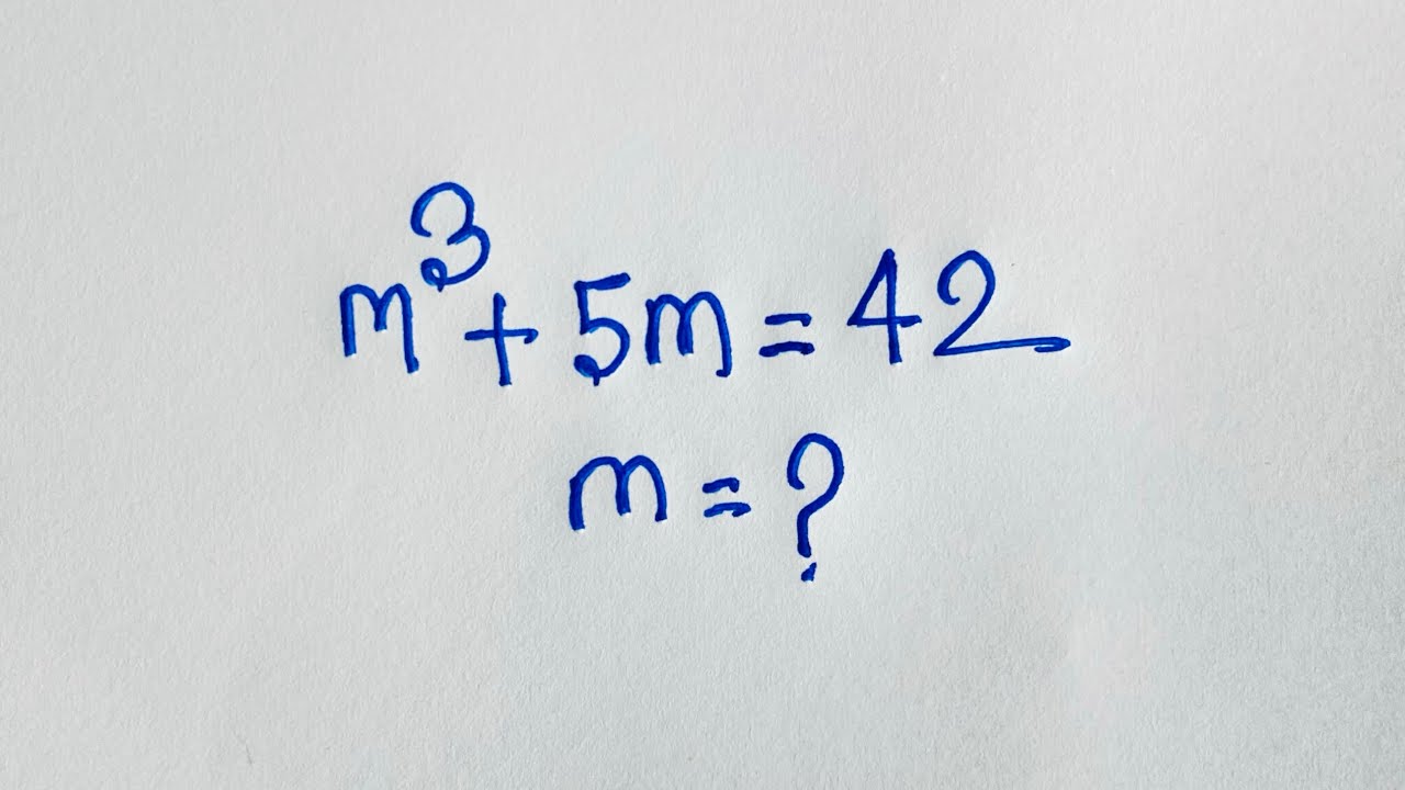 Harvard University entrance exam test :m=?
