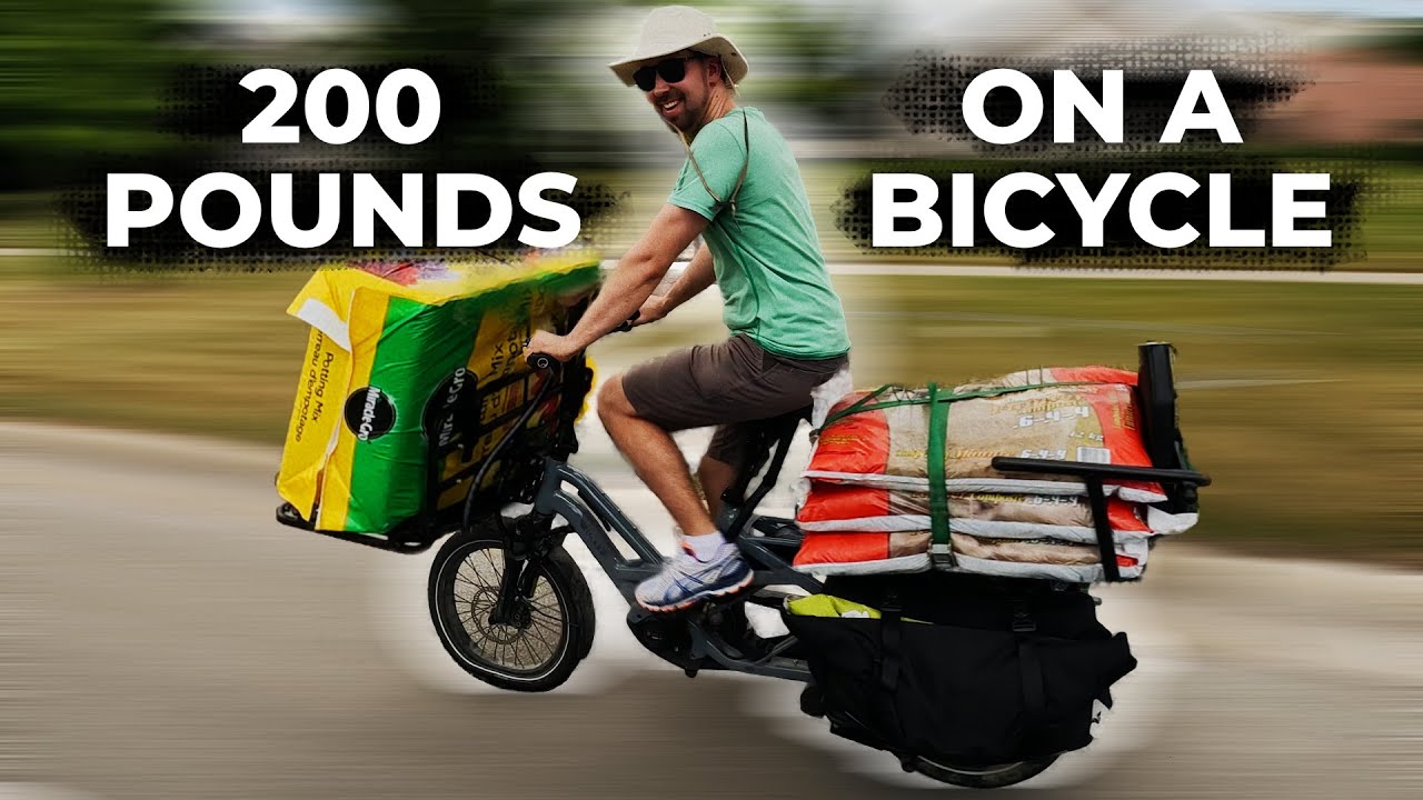 How We Carry Heavy Stuff With Just a Bike!