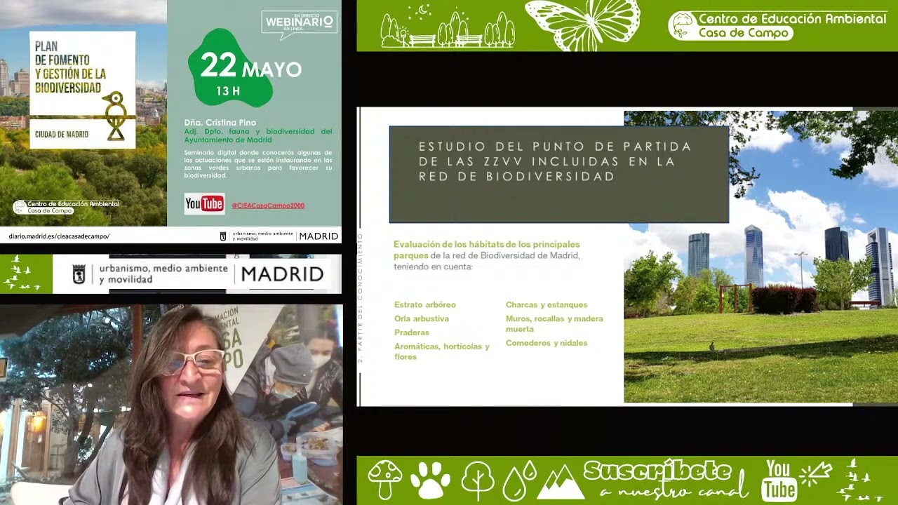 Plan de biodiversidad urbana de Madrid (webinario)