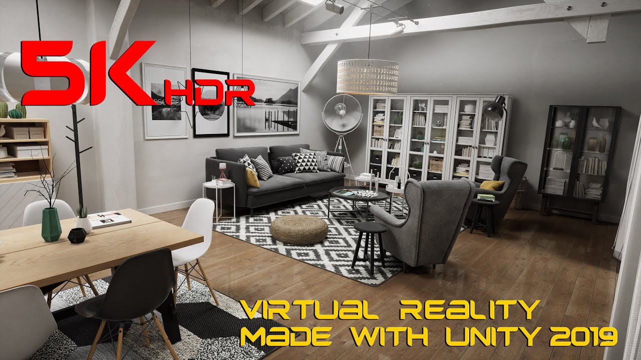 VR | Scandinavian House - Unity 2019 HDRP | 5K 60 fps