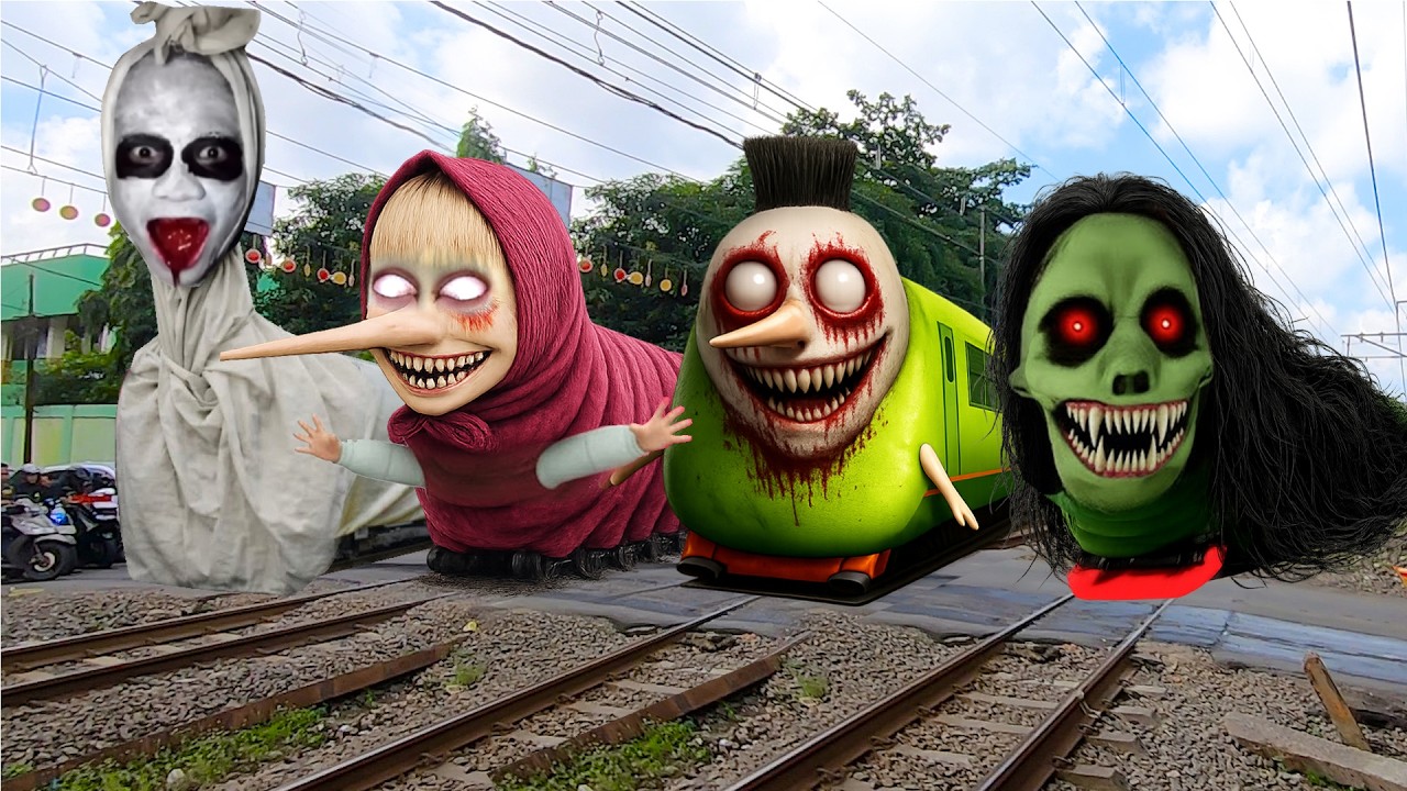 Detik Detik Kereta Api Pada Berubah Jadi Marsha Pinokio, Hamood Habibi Pinokio,Kereta Api Ular Alpha
