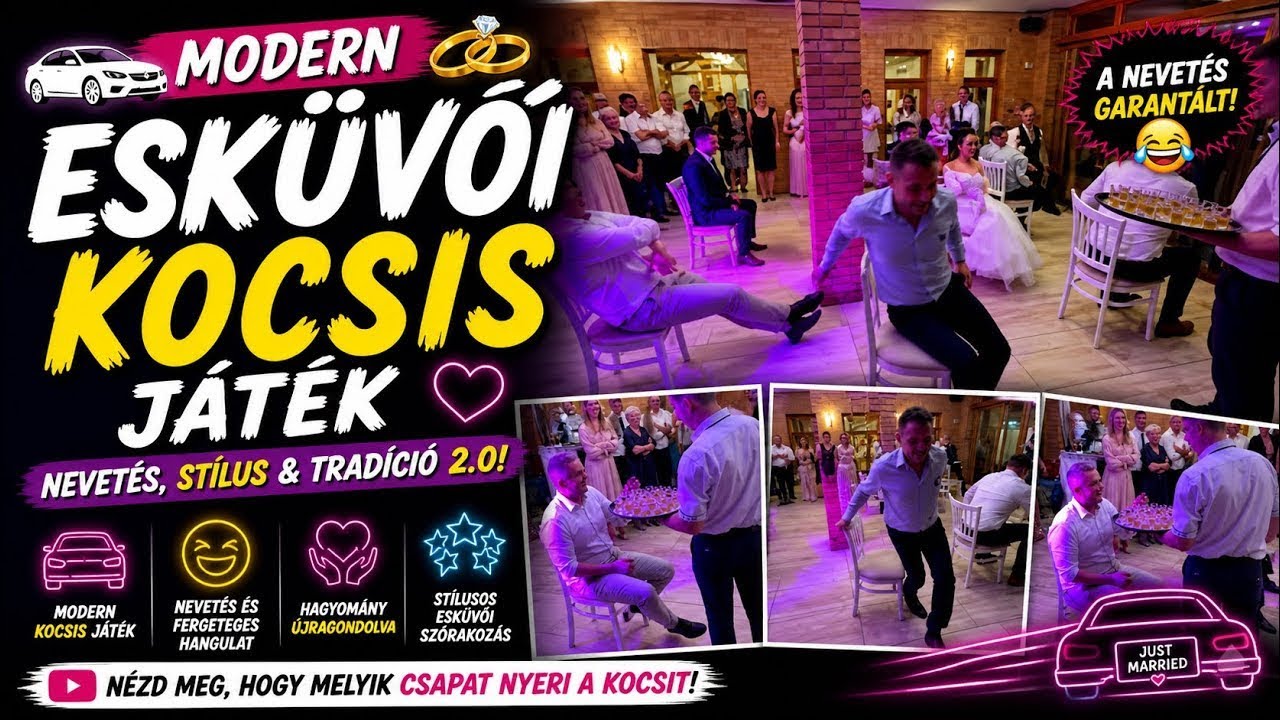 🚗 Modern Esküvői Kocsis Játék 💍 | Nevetés, Stílus & Tradíció 2.0! 😄