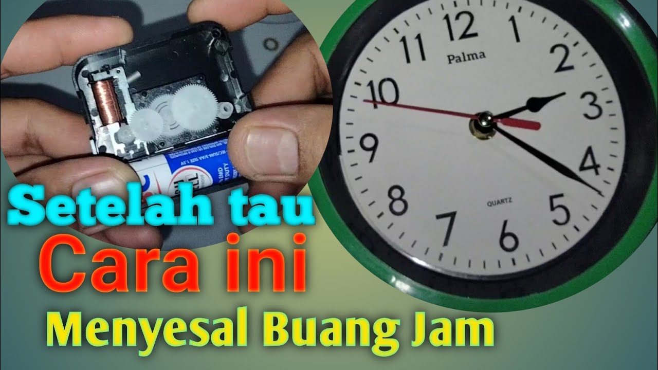 Cara Perbaiki Jam Dinding yang Rusak || detikannya nggak mau muter