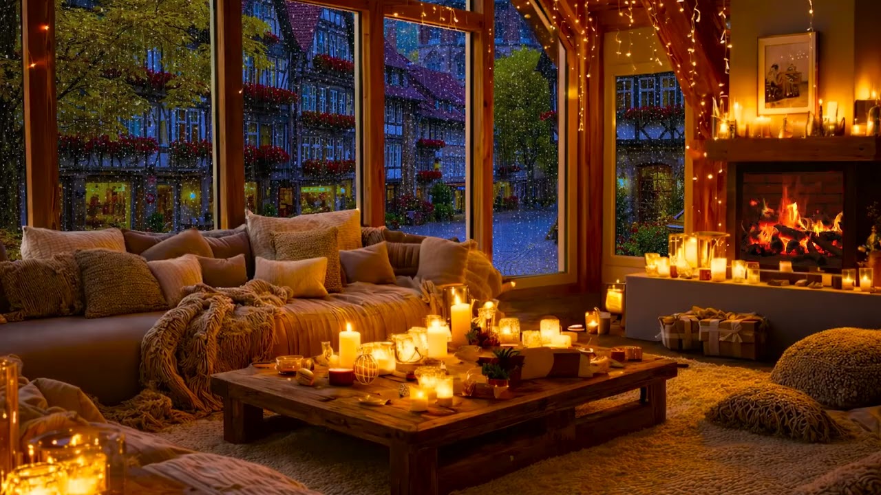 Old Village in the Rain 🌧 Cozy Room Relax Ambience with Natural Sound