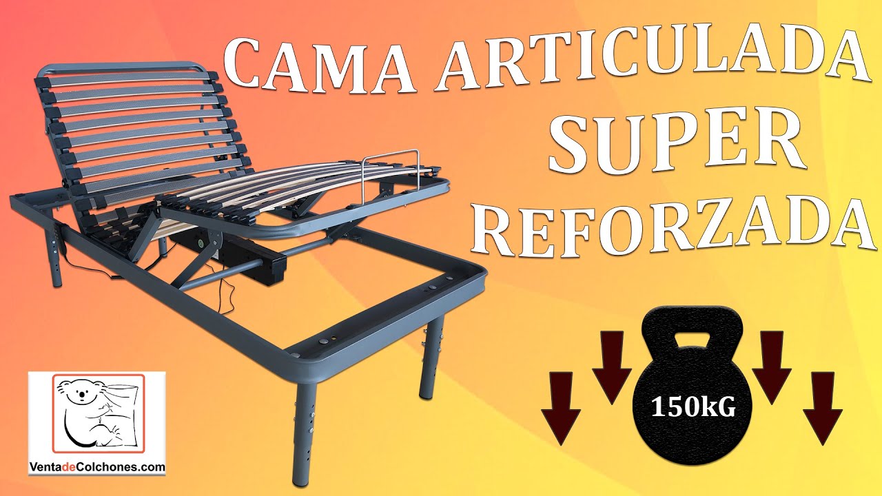 ✅ Cama ARTICULADA Super REFORZADA con patas REGULABLES en altura 🛏 | VentadeColchones
