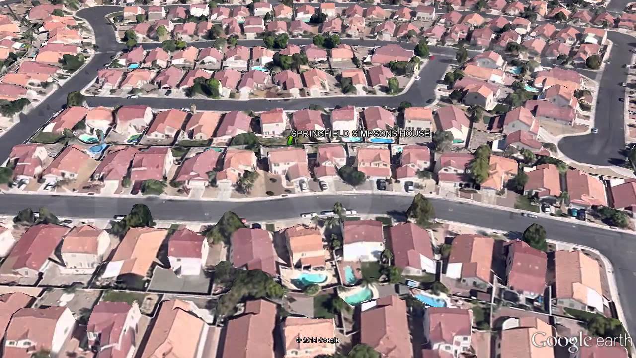 Simpsons Springfield Real Locations / Lugares Simpsons Reales Springfield  [IGEO.TV]