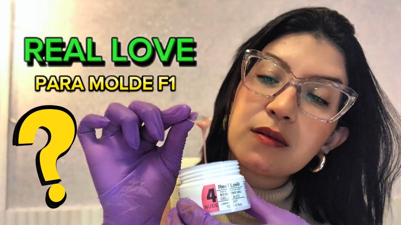 Molde F1 com gel REAL LOVE | arte ENCAPSULADA madrepérola