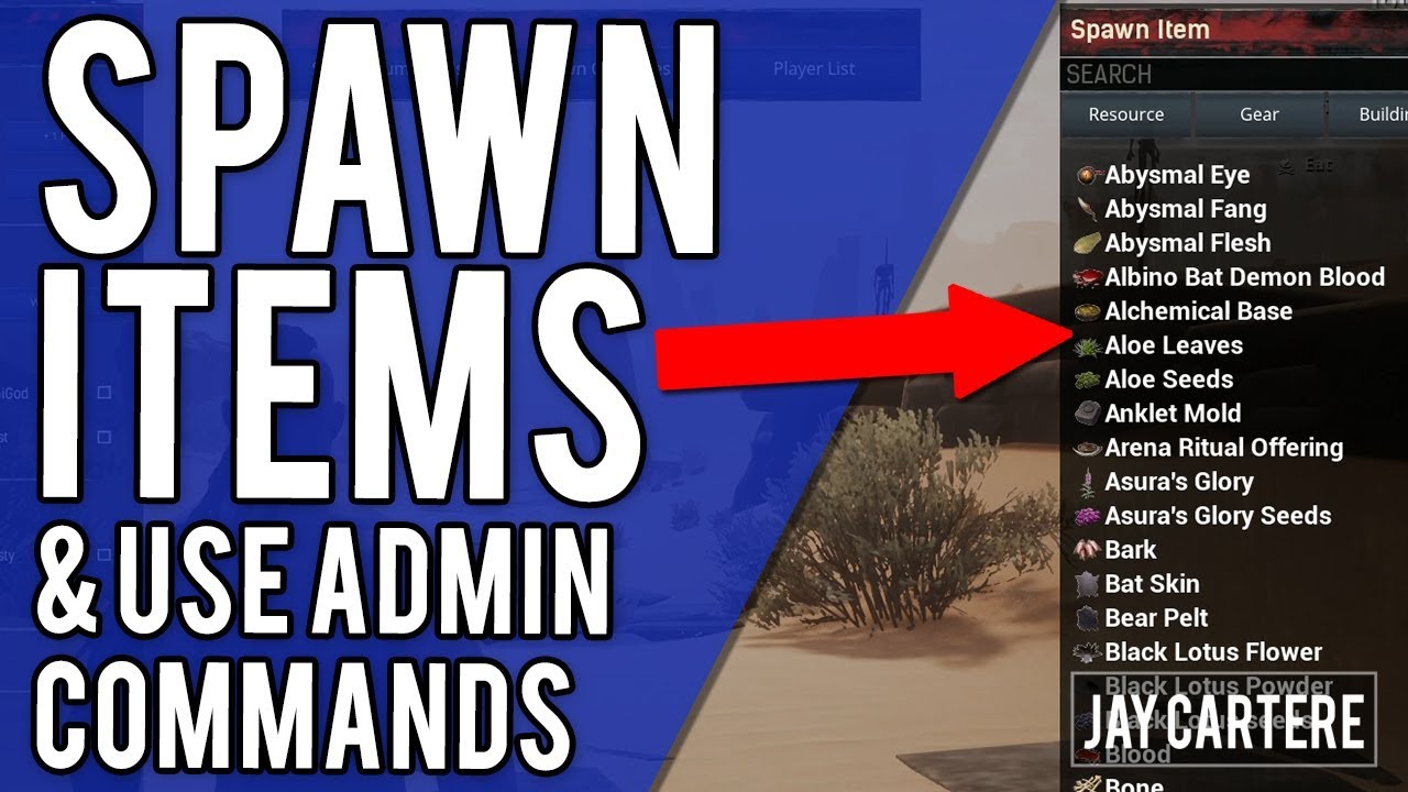 HOW TO USE ADMIN COMMANDS/CHEATS IN CONAN EXILES PS4 - HOW TO SPAWN ITEMS/CREATURES - GOD MODE