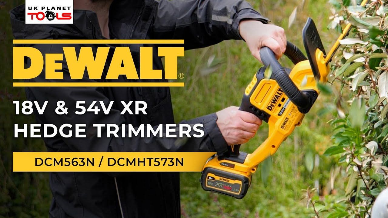 DeWALT Landscaping: 18V & 54V XR Hedge Trimmers (DCM563N / DCMHT573N)