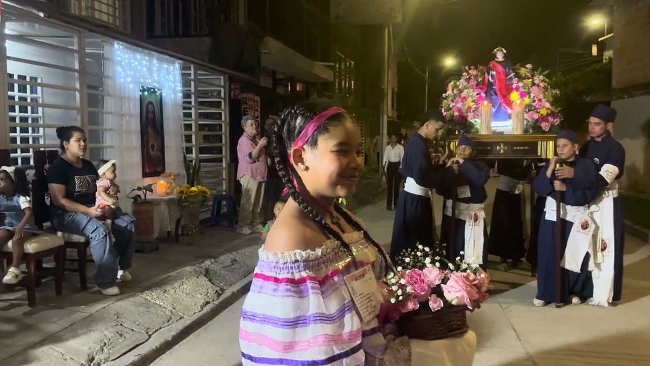 Procesión lunes Santo - Caminando con Jesús - El Cerrito - Valle del Cauca - Colombia - 2025
