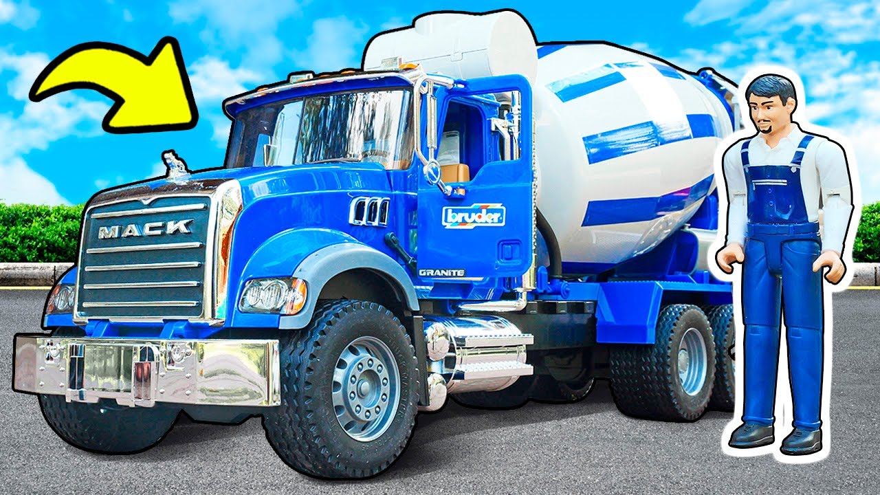 L'operaio e la sua nuova betoniera su ruote: come funzionerà questa macchina da lavoro? 👷‍♂️🚛