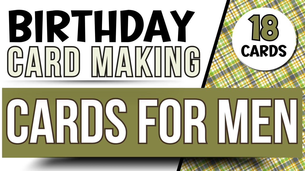 Easy MALE Birthday & Thank you card designs and ideas! Card making tutorial 2023 | Cards for men